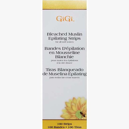 Gigi Bleached Muslin Epilating Strips Small Gigi Bleached Muslin Epilating Strips Small